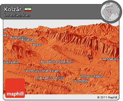 Political Panoramic Map of Kolzār