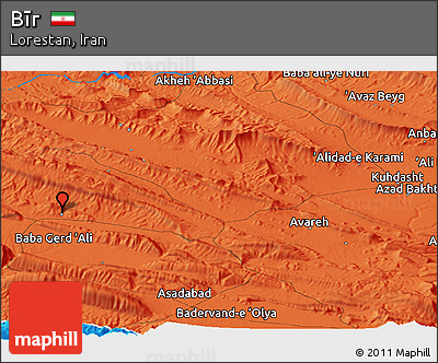 Political Panoramic Map of Bīr