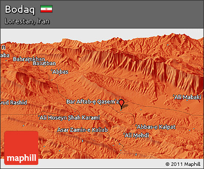 Political Panoramic Map of Bodaq