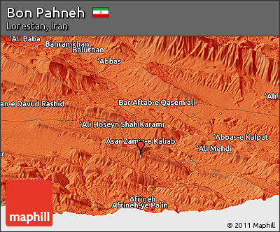 Political Panoramic Map of Bon Pahneh