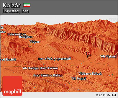 Political Panoramic Map of Kolzār