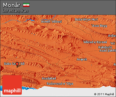 Political Panoramic Map of Monār