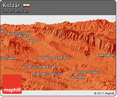 Political Panoramic Map of Kolzār