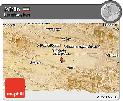 Satellite Panoramic Map of Mīrān