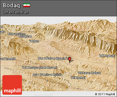Satellite Panoramic Map of Bodaq