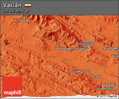 Political 3D Map of Vasīān