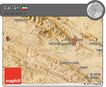 Satellite 3D Map of Vasīān