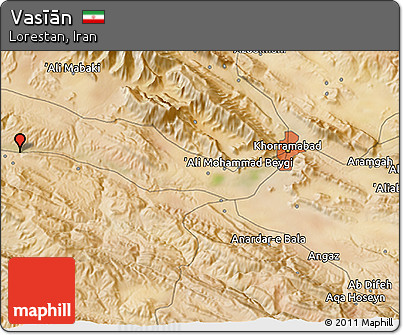 Satellite 3D Map of Vasīān