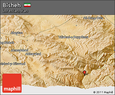 Satellite 3D Map of Bīsheh