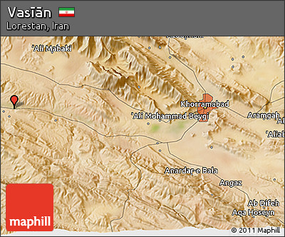 Satellite 3D Map of Vasīān