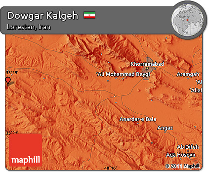 Political Map of Dowgar Kalgeh