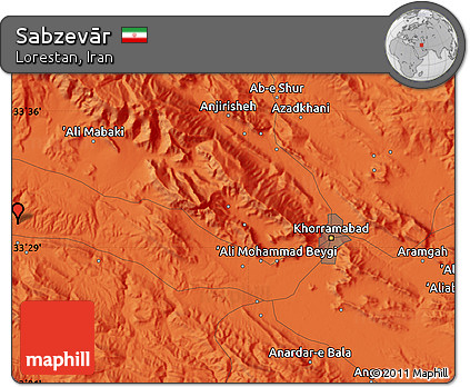 Political Map of Sabzevār