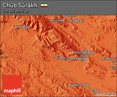 Political Map of Chūb Sūrākh