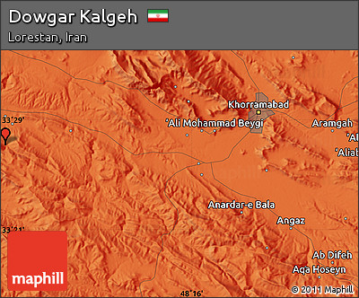 Political Map of Dowgar Kalgeh