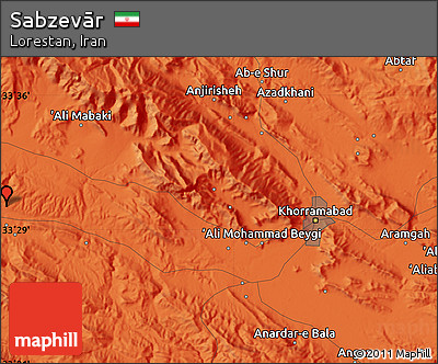 Political Map of Sabzevār