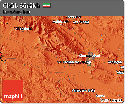 Political Map of Chūb Sūrākh