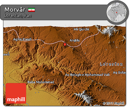 Physical 3D Map of Morvār