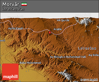 Physical 3D Map of Morvār