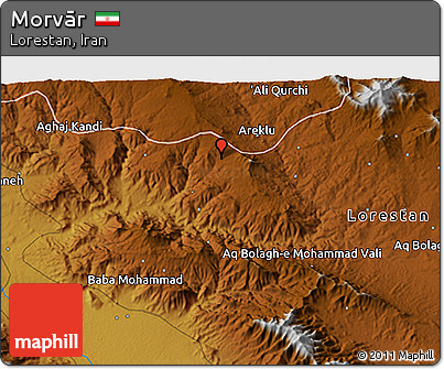 Physical 3D Map of Morvār