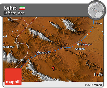 Physical 3D Map of Kahrt