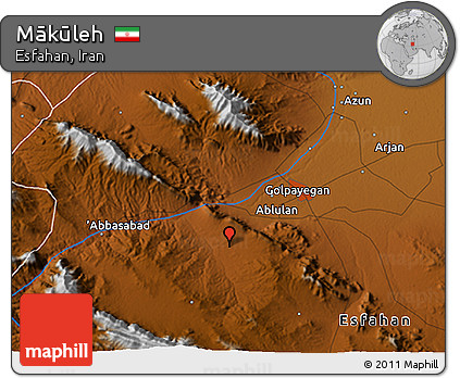 Physical 3D Map of Mākūleh