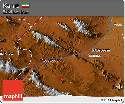 Physical 3D Map of Kahrt