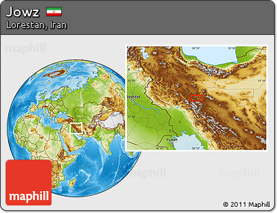 Physical Location Map of Jowz