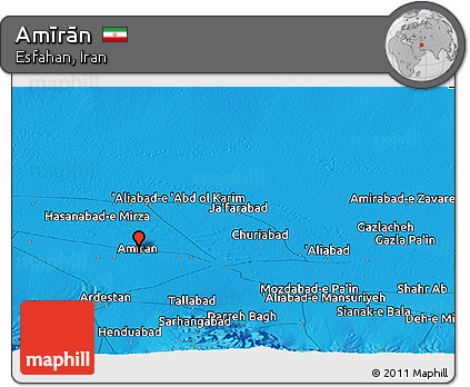 Political Panoramic Map of Amīrān