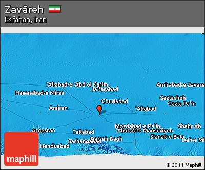 Political Panoramic Map of Zavāreh