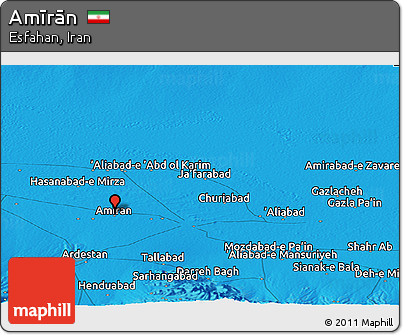 Political Panoramic Map of Amīrān