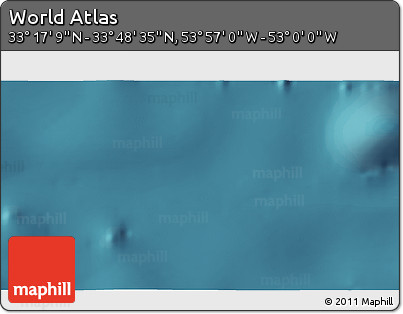 Satellite 3D Map of the Area around 33° 32' 52" N, 53° 28' 30" W