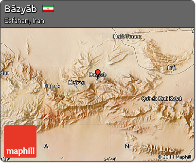Satellite Map of Bāzyāb