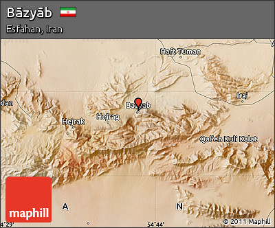 Satellite Map of Bāzyāb