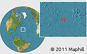 Satellite Location Map of the area around 33° 32' 52" N, 55° 10' 29" W