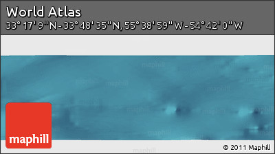 Satellite Panoramic Map of the Area around 33° 32' 52" N, 55° 10' 29" W