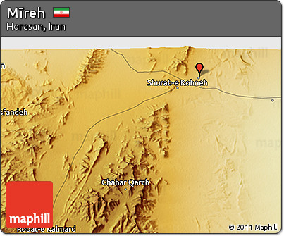 Physical 3D Map of Mīreh