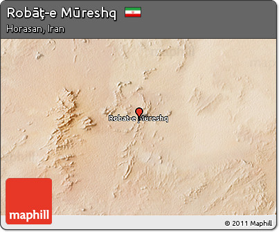 Satellite 3D Map of Robāţ-e Mūreshq