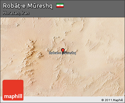 Satellite 3D Map of Robāţ-e Mūreshq