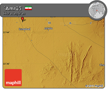 Physical Map of `Amrū'ī