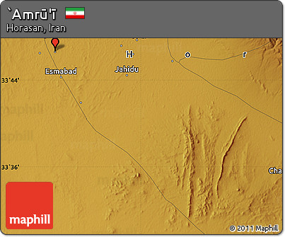 Physical Map of `Amrū'ī