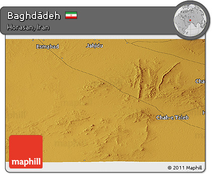 Physical Panoramic Map of Baghdādeh