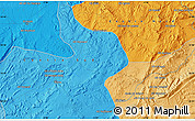 Political Map of the area around 33° 32' 52" N, 5° 1' 30" W