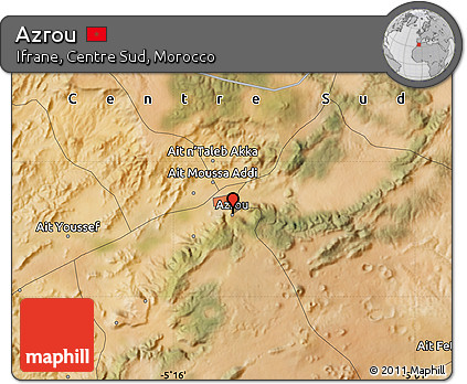 Satellite Map of Azrou