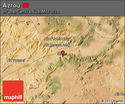 Satellite Map of Azrou