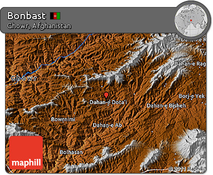 Physical 3D Map of Bonbast