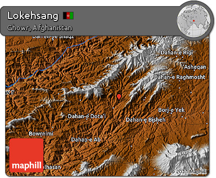 Physical 3D Map of Lokehsang