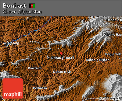 Physical 3D Map of Bonbast