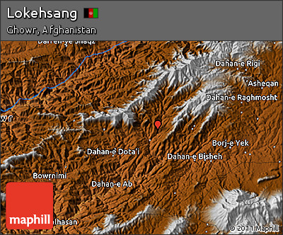 Physical 3D Map of Lokehsang