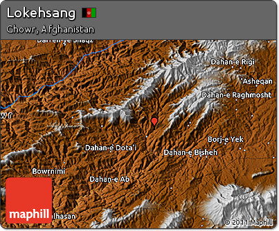 Physical 3D Map of Lokehsang