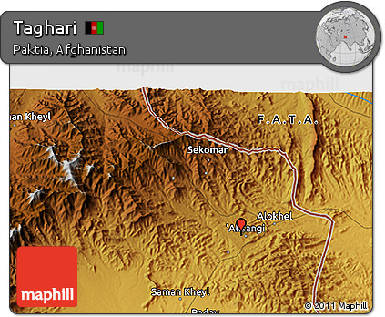 Free Physical 3d Map Of Taghari<script async src=